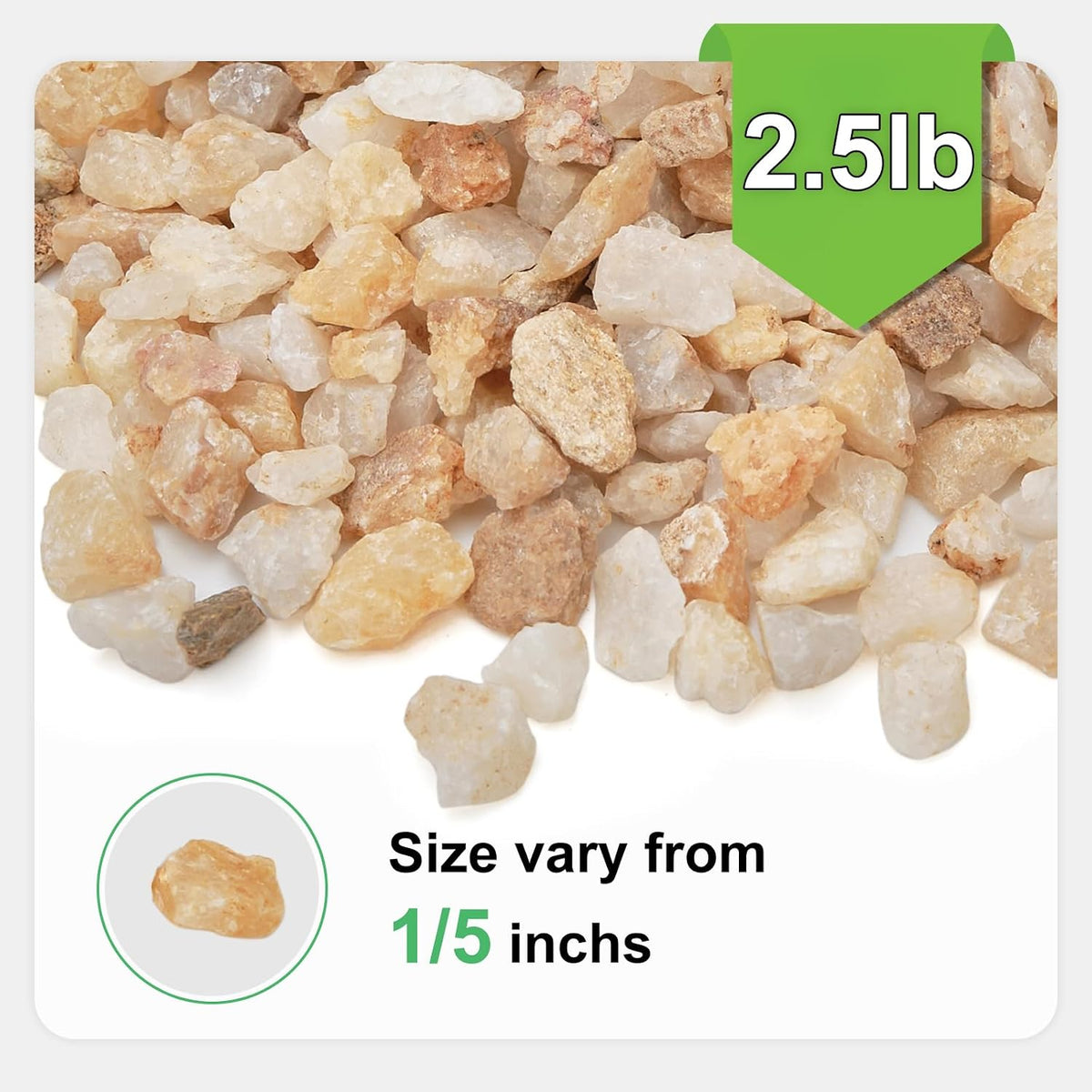 2.5 lbs Coarse Sand for Plants, Desert Silica Sand for Cactus - 2.5 Pounds / Gold Sand - image 2
