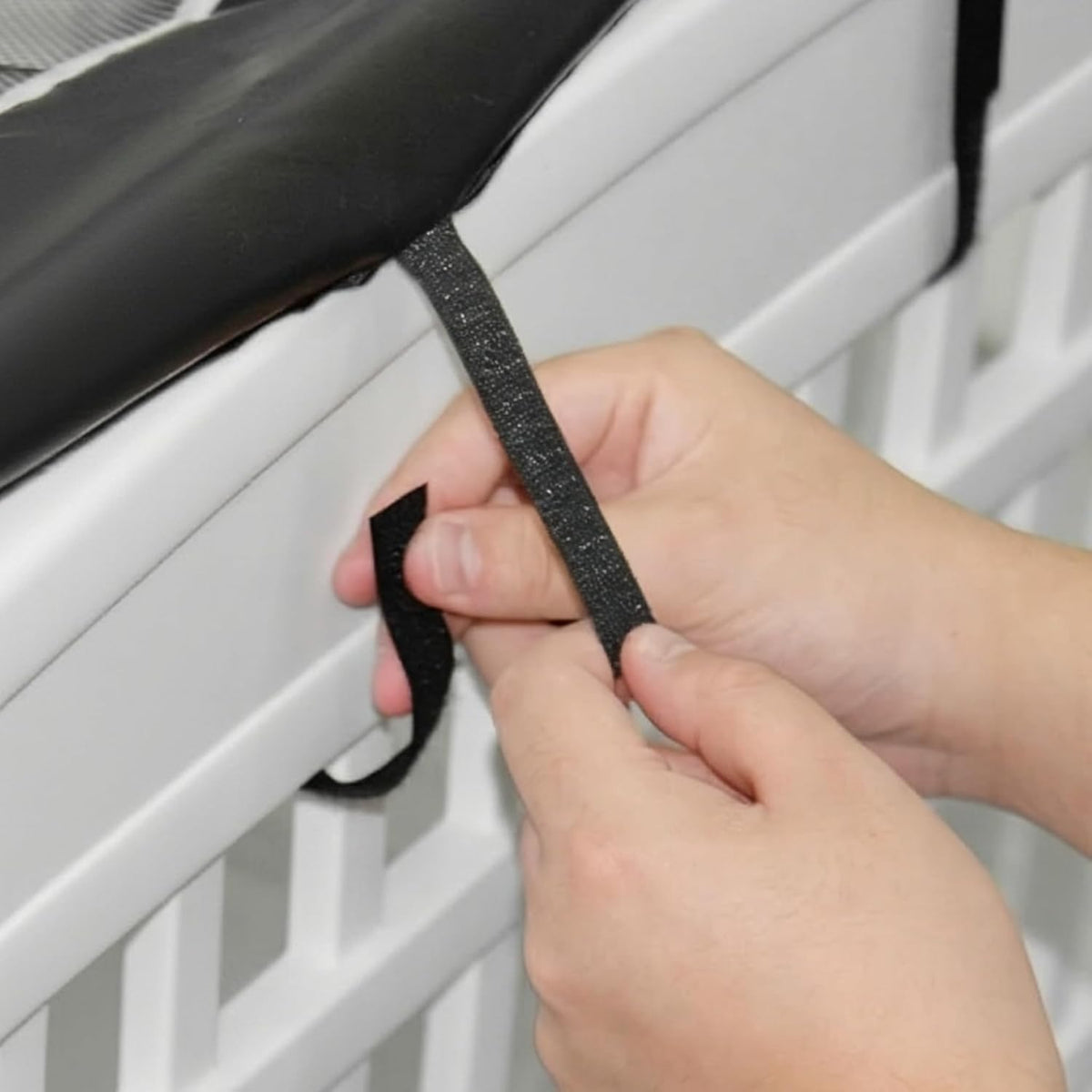PJYuCien Playpen Top Cover for 36'' Width 4 Panel Pen, Black Paw – Essentials for Dogs - Fits Plastic 4 Panels Playpen / Cover, 36"Width, Black ( Adhesive Tape Connections ) - image 2