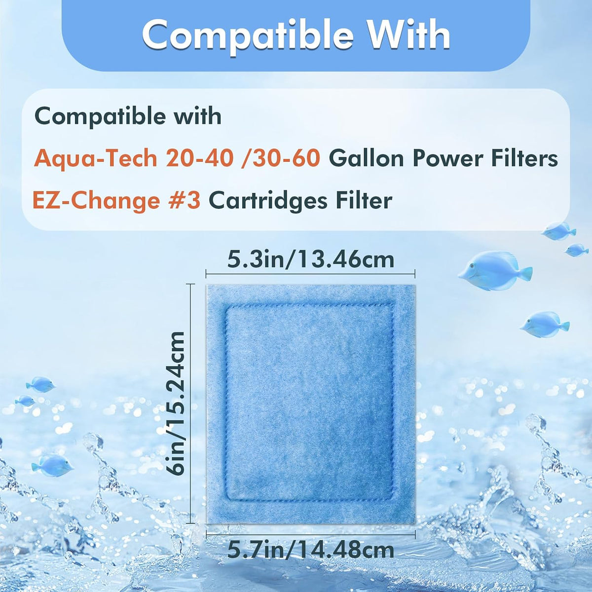 Aquarium Filter Cartridge Compatible with Aqua-Tech 30-60/20-40 Gal - image 2