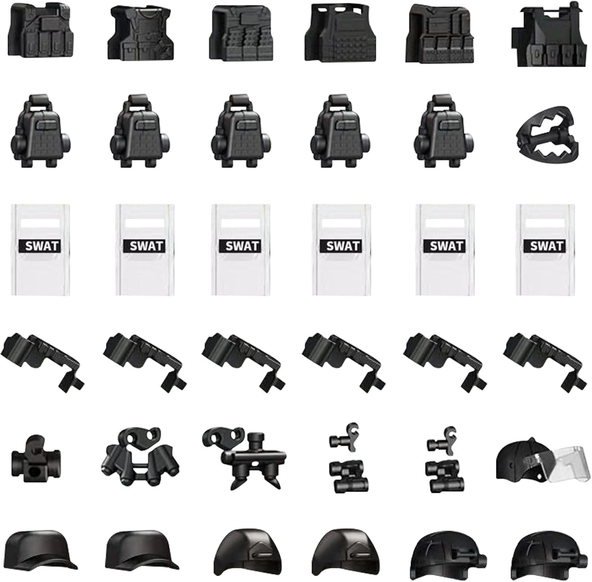 Himirich U.S. WW2 military weapons pack for mini figures in black ABS plastic - view 8