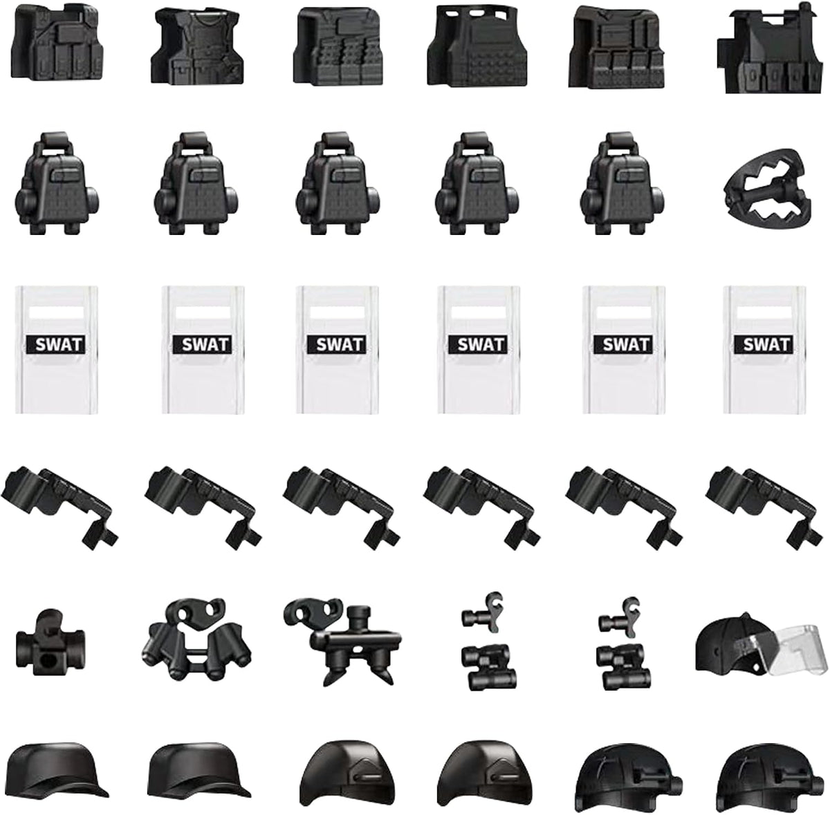 HIMIRICH black military weapons pack accessories for mini figures - view 8