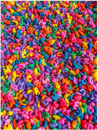 Sensory-N-Stuff rainbow colored elbow pasta sensory bin filler - view 4