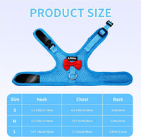 Breathable Bunny Harness and Leash Set with Cute Bow, Black S – Essentials for Small Pets - L / Blue - image 2