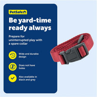 PetSafe 3/4 Inch Replacement Collar Strap, Rust/Red – Essentials for Dogs - Red - image 4