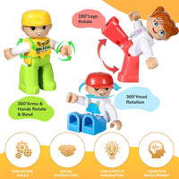 Mruikeny 12 Pieces Large Magnetic Figures for Kids Ages 3 4 5 6 7 8+ – Fun for Kids & Family - Colorful - image 4