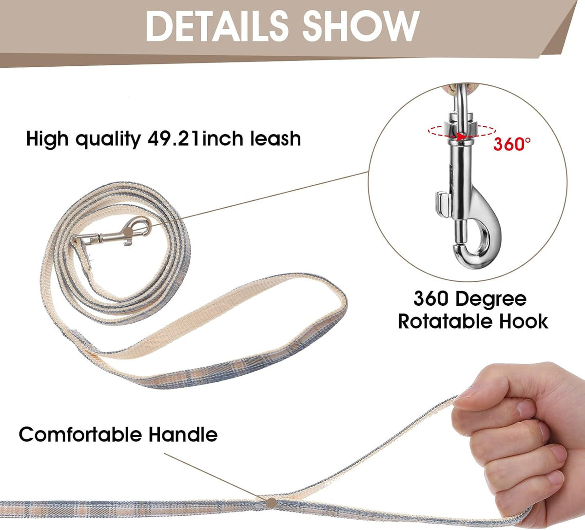 TIESOME Cat Harness and Leash Set - Bow Tie - image 3