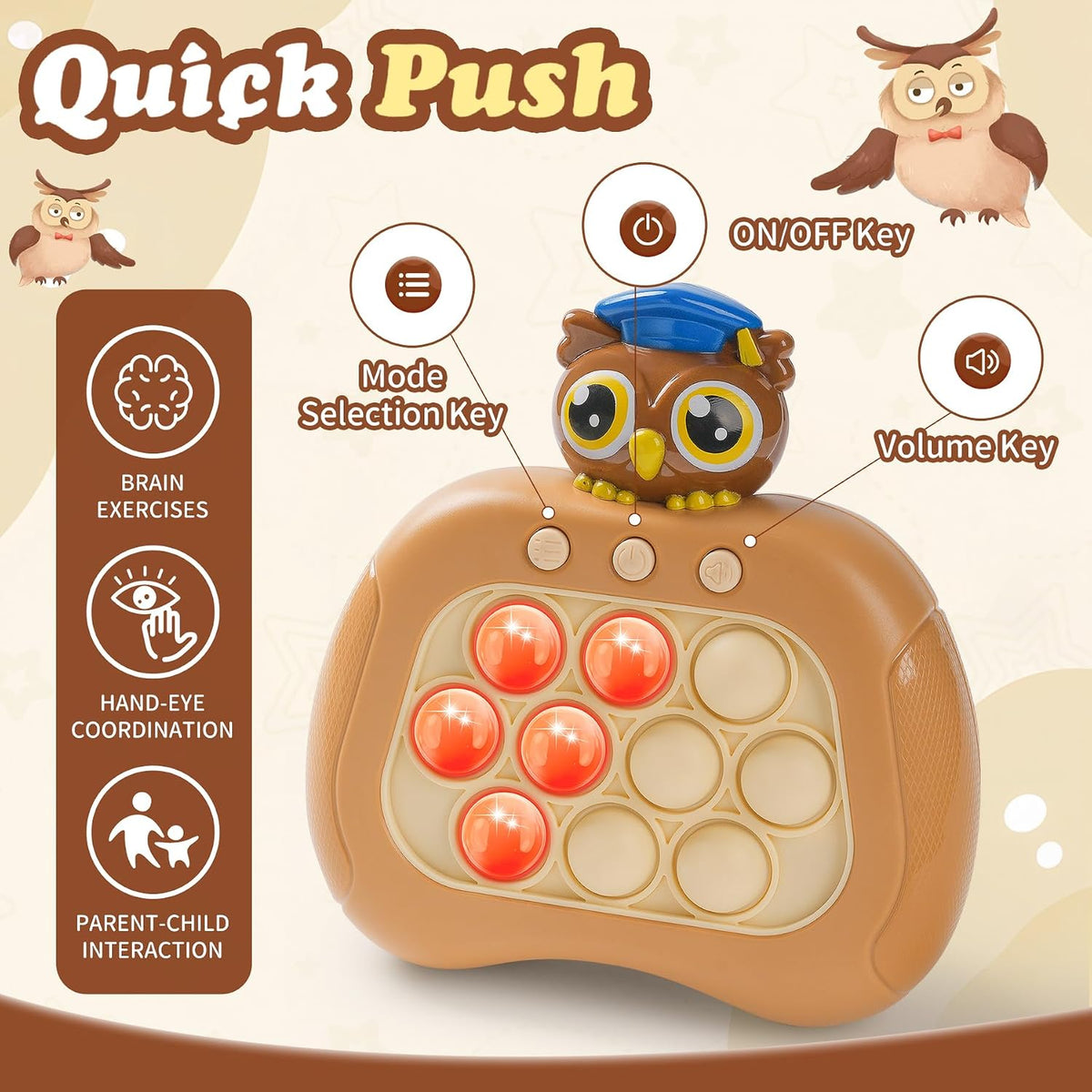 Nightmare Be Christmas Toys - Owl Set - image 2