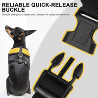 BINGPET No Pull Dog Harness, Soft Mesh Breathable All Weather Vest, Safety Protection Design, Durable Adjustable Step-in Easy Walk Harness for Small Dogs (Yellow, XS)