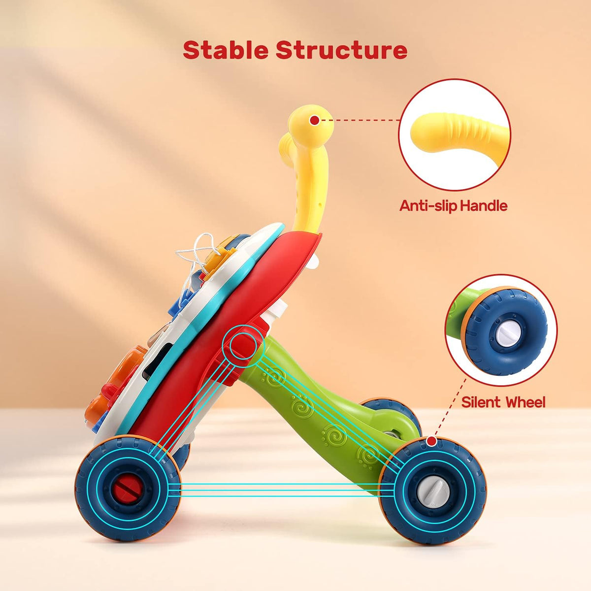 CUTE STONE Sit to Stand Learning Walker - image 3
