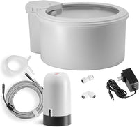 Always Full® 7" Pet Water Bowl and Bottle Pump Bundle, Self-Refilling, Clean Filtered Water, App-Enabled Hydration Monitoring, Easy Upgrade to Wall Unit, Cat and Dog Water Bowls