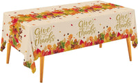 Fall Thanksgiving decorations, Disposable Tablecloth - Thanksgiving