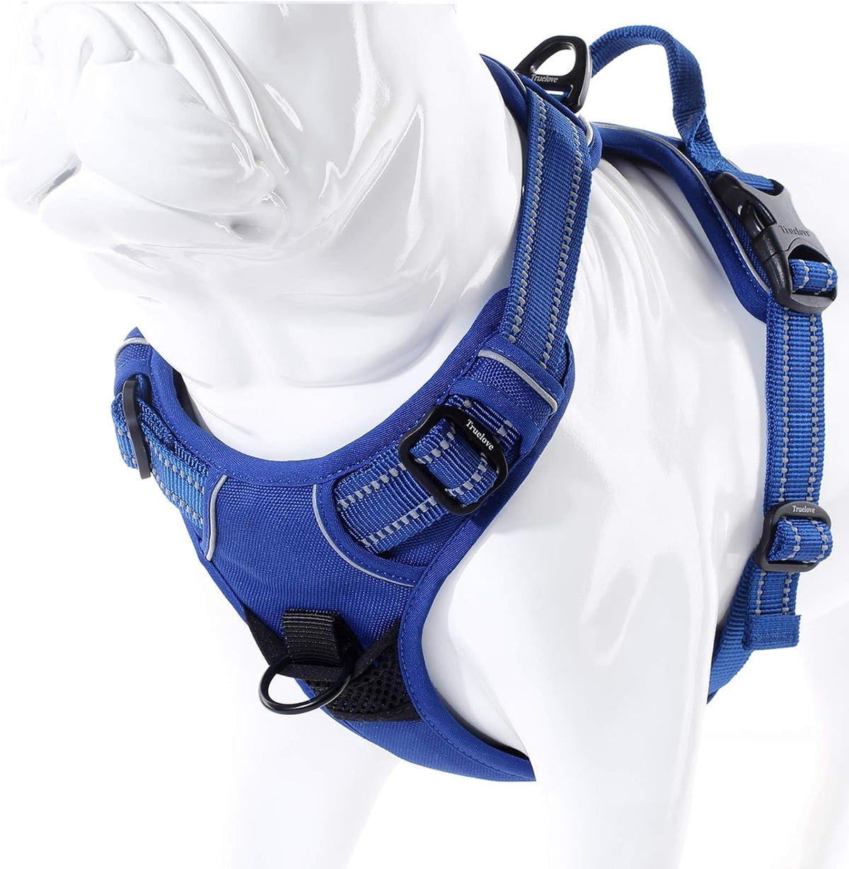 Truelove No Pull Dog Harness with Easy Control Handle and 2 Leash - Small / Royal Blue