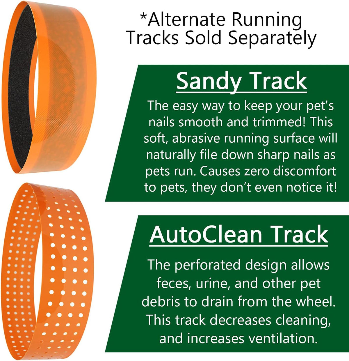 Sandy Track, for Orange Silent Runner 12" Regular - Orange/Black - image 3
