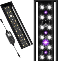 16-Inch LED UVB Reptile Light with Auto On/Off & Preset Day-Night - 8 INCH