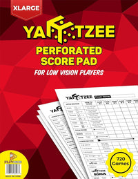 Perforated Yahtzee Score Pads: 120 Easy Tear Off Score Sheets - 8.5x11" - 120 Pages (1-Pack)