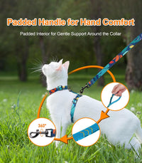 Cat Harness and Leash Set, Escape Proof Cat Harnesses – Essentials for Cats - Morandi Green / Medium (8-18 lb) - image 4