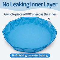 Alvantor Pet Swimming Pool, Foldable - Blue / 63"x12" - image 4