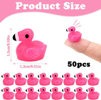 60Pcs Mini Resin Butterflies - 50pcs Mini Flamingos - image 3