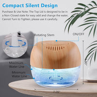 Water-Based Purifier Air Washer, Air Revitalizer & Freshener, Air Fresher with 7 LED Color Changing Light for Rooms (LightYellow)