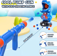 EagleStone T-Rex Dinosaur Shooting Target Game Toys with Air Power - Blue - image 4