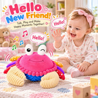 Interactive Crawling Crab Baby Toy - Pink - image 3