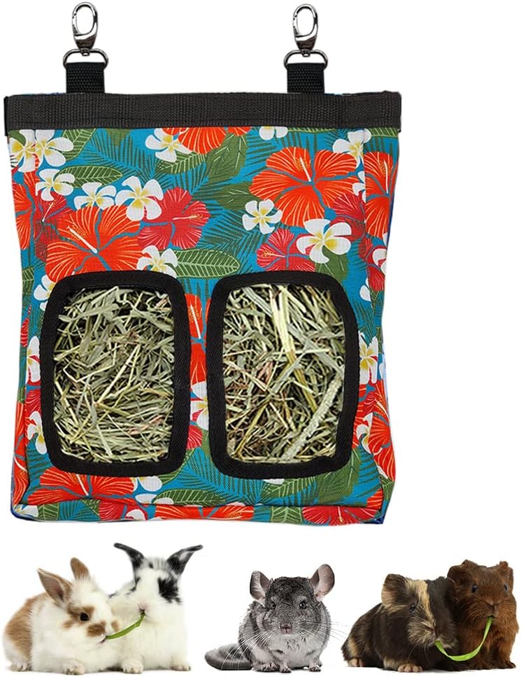 RIOUSSI Guinea Pig Hay Feeder - Bigflowers / M - 13"x9"x2"