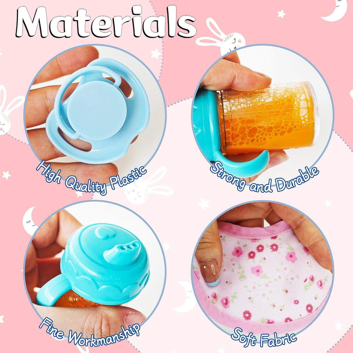 Woozettn 13 Pcs Baby Doll Accessories Magic Bottle Set - 17 Pcs - image 3