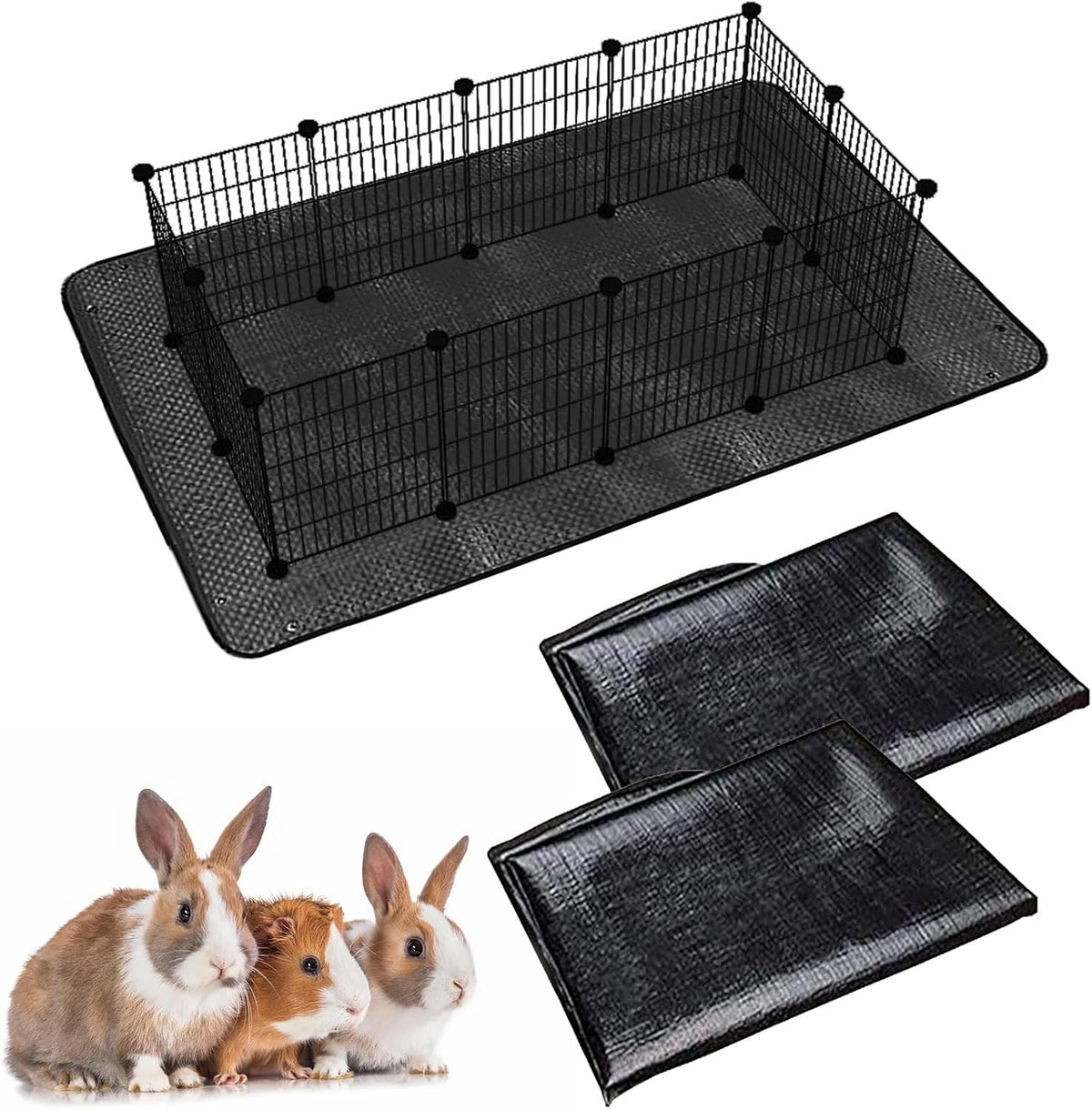 Oncpcare Waterproof Pet Playpen Mat 59"x39" - 59x39 in (2pcs)