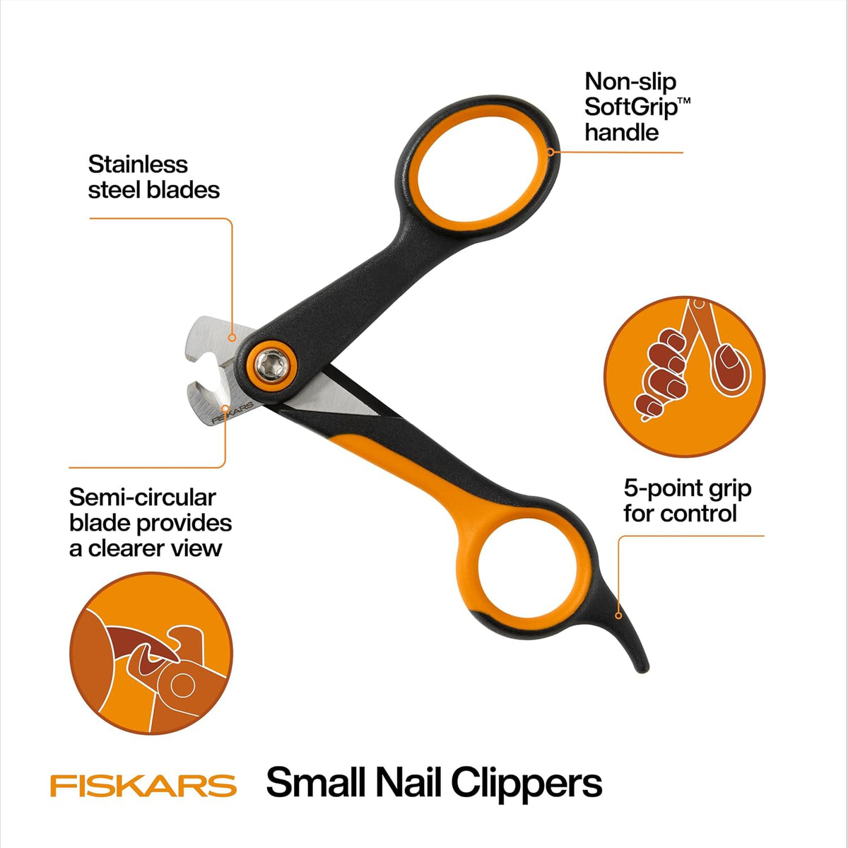 Fiskars Pet Large Nail Clippers - Small (Pack of 6) - image 2