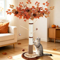 46" Tall Cat Scratching Post - White Sisal(46" Tall)