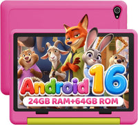 Jeazans 10 inch kids tablet with Android 16, HD screen and parental controls