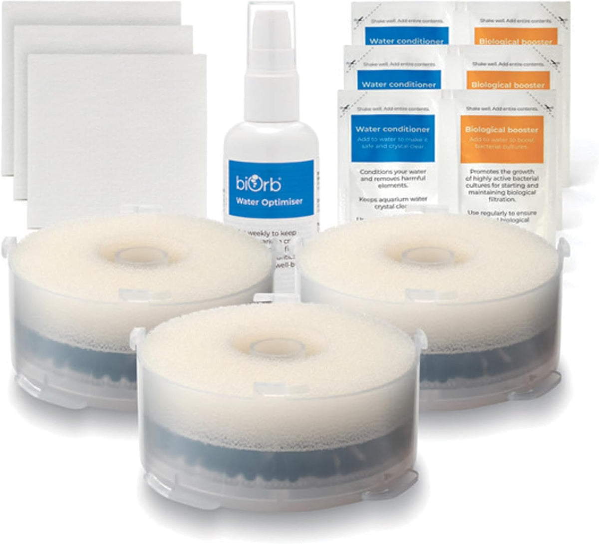 biOrb Service Kit x3 Plus Water Optimizer with 3 Service Kits - 3 Pack
