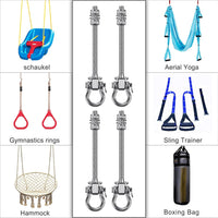 SELEWARE stainless steel swing hangers 2 pack, heavy duty eye hooks for wood beams - view 27
