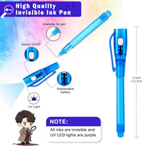 EODVICS 28 pack invisible ink spy pens with built-in UV light caps - view 2