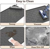 Silicone Cat Litter Mat 34×22 inch, Easy to Clean, Gray – Daily Care for Cats - 24" X 16" / Dark Grey - image 4