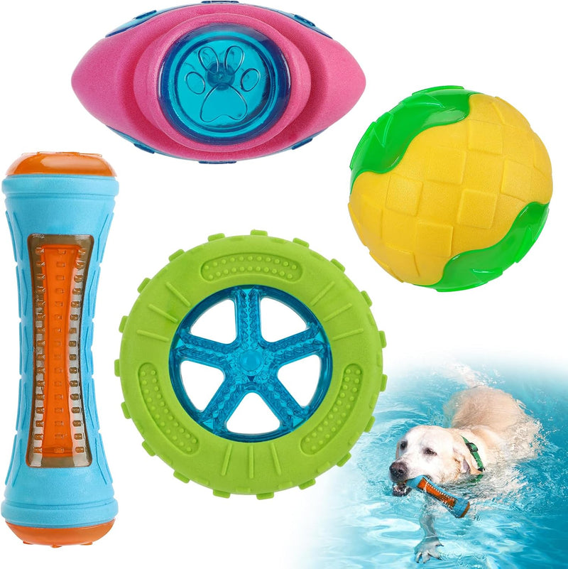 4 Pcs Interactive Dog Pool Toys
