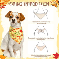 PUPTECK Dog Cooling Bandanas 4pcs Outfit - Orange Yellow / Large (24"x17"x17") - image 3