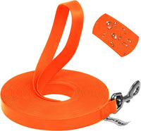 Wolfone Waterproof Dog Leash 10FT Long Line Training Leash for Dogs – Essentials for Dogs - 10ft x 0.75 IN / Orange