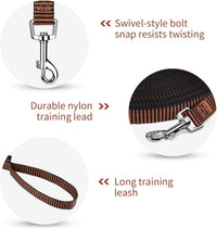 Hi Kiss Dog/Puppy Obedience Recall Training Agility Lead - 20 Feet / S2.black_orange - image 3