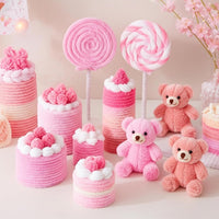 Caydo 50PCS Extra Thick Pipe Cleaners with 100pcs Eyes - Pink - image 3