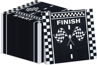 PIXHOTUL 100 pack red and white striped carnival paper napkins