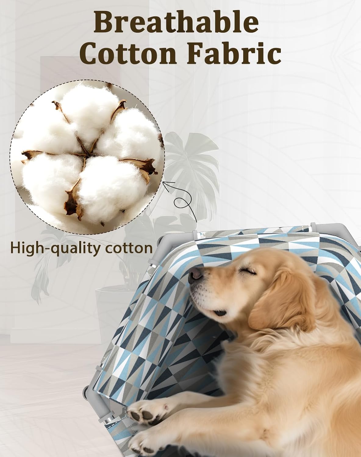 Elevated Dog Bed with Bolster - 6 side Bolster / Medium - image 3