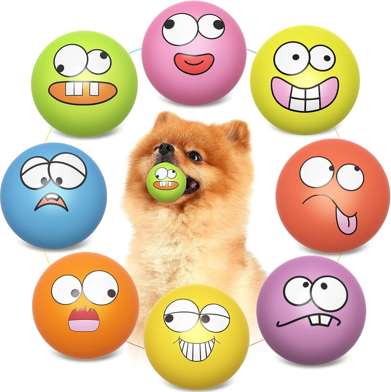 Squeaky Dog Toys Soft Latex Rubber Squeaky Dog Balls for Puppy Small