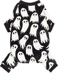 Fitwarm ghost print dog pajamas for small dogs in size medium