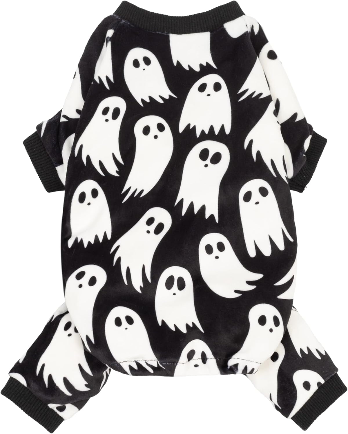 Fitwarm ghost print dog pajamas for small dogs in size medium