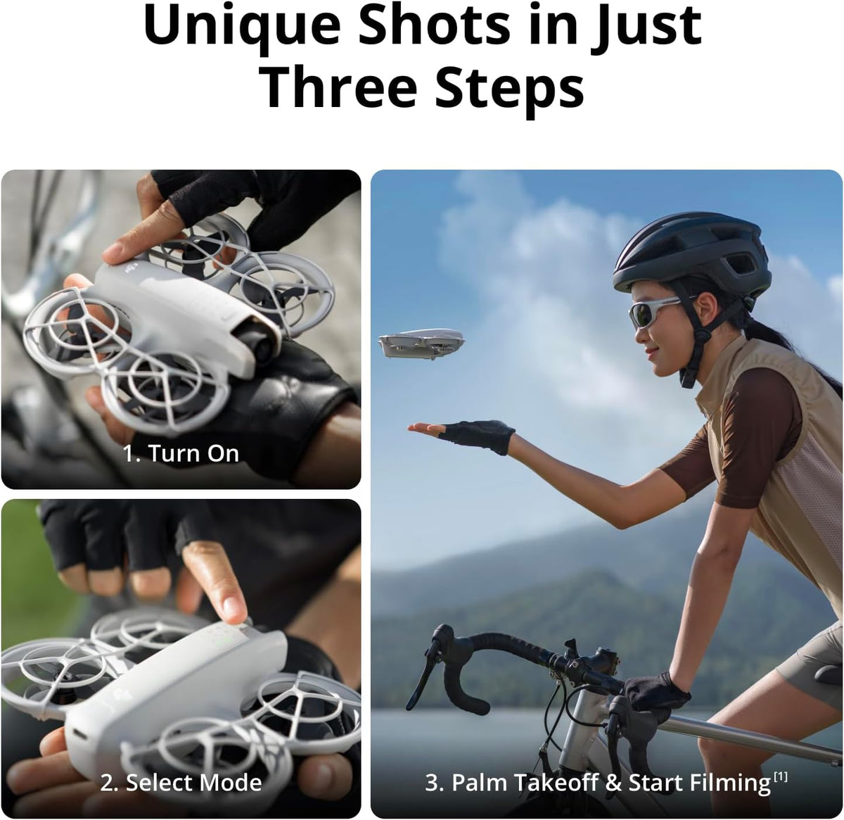 DJI Neo, Mini Drone with 4K UHD Camera for Adults, Palm Takeoff - DJI Neo Motion Fly More Combo (3 Batteries, RC Motion 3) - image 2