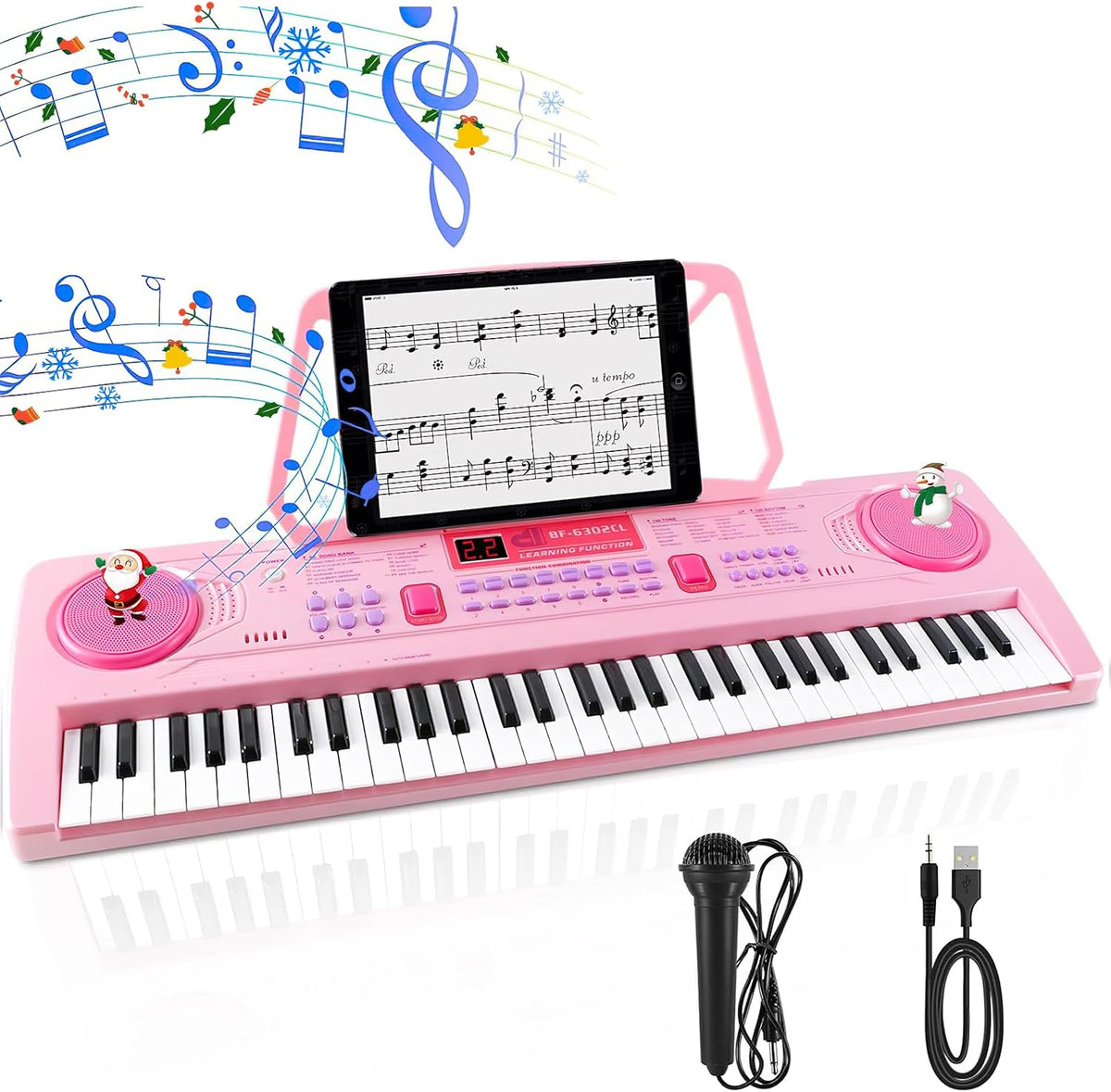 Kids Piano Keyboard, 61 Key Portable Electronic Piano with Teaching Mode – Fun for Kids & Family