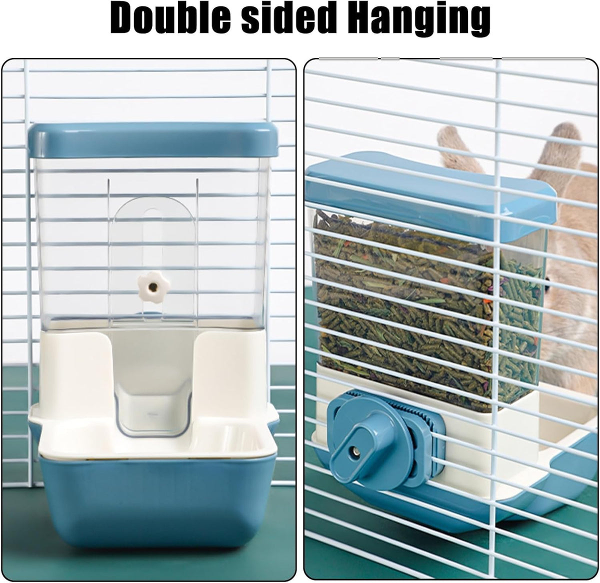 Hanging Automatic Food Dispenser - Blue - image 4