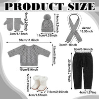 Bencailor 18 inch doll clothes set with jacket, vest, pants, hat and high boots in Christmas cowgirl - view 21