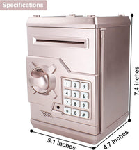 HUSAN rose gold electronic ATM piggy bank for kids with password keypad - view 28